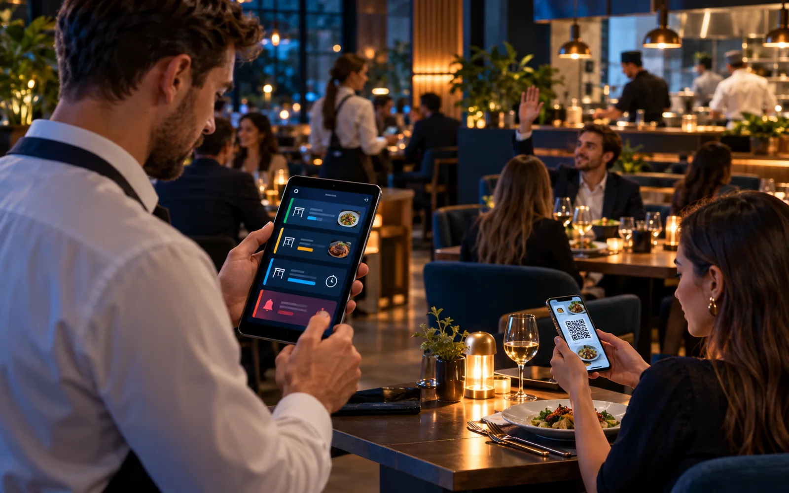 Konobar prima eMeni porudžbinu na Android uređaju