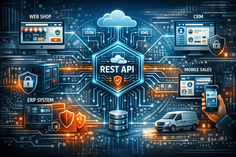 Kreiranje REST API servisa za distributivnu firmu sa webshopom, ERP-om i mobilnom prodajom