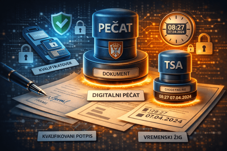 Šta je digitalni pečat, čemu služi i po čemu se razlikuje od kvalifikovanog potpisa i vremenskog žiga