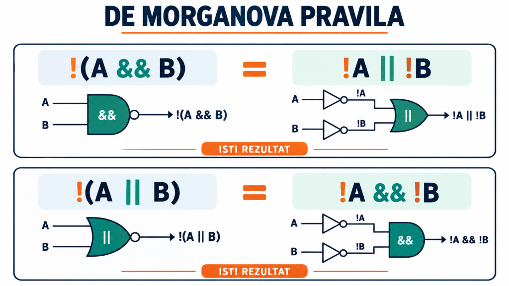 De Morganova pravila u C++